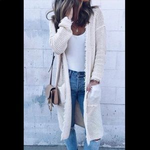 Free people Woodstock longline cardigan